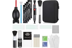 ZACRO 71-in-1 Kit Pulizia Fotocamere Professionale, Incluso Aeratore a Razzo/Panno per Pulizia/Spazzola per Obiettivo, per Fotocamere DSLR, Computer, telefono