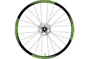 DualColorStampe Adesivi Cerchi Bici 26'' - 27,5'' - 28-29'' Pollici Ruota Bici MTB Bike Stickers Cerchi MTB B0006 (28-29'' Pollici, Lime 64)