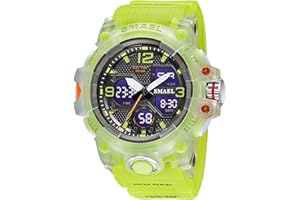 SMAEL Men's Watches Military Sports Outdoor Waterproof Wrist Watch Multi Function Tactics LED Date Alarm Digital Analog Watches