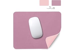 YingStar Alfombrilla de Ratón de Cuero PU Alfombrilla para Ratón Impermeable PU Leather Alfombrilla Raton Doble Cara 26 x 21 cm Mouse Mat Antideslizante Mouse Pad para Oficina PC Ordenador Juego