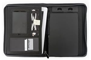 Stop Ocean Plastic MAUPITI 46225 Porte-documents à fermeture éclair au format A5 avec support pour tablette, compartiments pour cartes de viste, compartiment multifonction, dossier d'affaires, env.