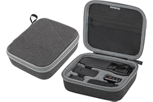 ZJRXM Tragbare Tragetasche für DJI Osmo Pocket 3 Kreativ Combo, Grau, Unisex, Einfarbig, 0.24 kg, Reißverschluss, Oberer Tragegriff und/oder Schulterriemen, CARRIER_BAG_CASE, 570170, 571950