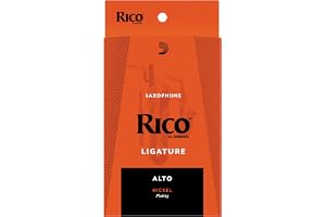 Rico nickelpläterad ligatur för Alto Sax