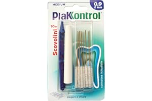 Plakkontrol® scovolini per l'igiene dentale con manico intercambiabile - 0,7 mm, conf. 10 pz, peso confezione: ℮ 14 g