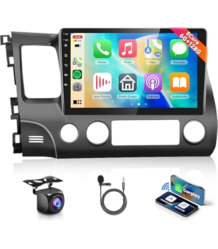 Custom Double Din Dash Kit For Honda Civic 2006-2011 (Earth Taupe) - Includes Wiring Harness & Antenna Adapter