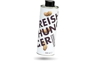 ‎REISHUNGER REISHUNGER Premium Erdnussöl 500ml - Perfekt zum Kochen & Braten - Ideal für orientalische und südost-asiatische Gerichte - Vegan & Glutenfrei