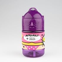Gourde Enfant Personnalisée Super Beau Gosse - 300ml Avec Paille - 91 Prénoms Disponibles