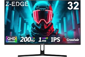 Z-Edge 32 tum Skärm QHD 200Hz 2560x1440 1ms IPS hårkors