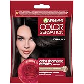 Garnier Color Shampoo Retouch Şampuan Kolaylığında Dip Boyası, Siyah 2.0