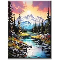 Instarry Kit Diamond Painting 5D – Paesaggio Montagna Rocciosa 80x40 Cm – Tela HD, Diamanti Rotondi Extra, Penna Efficente - 3