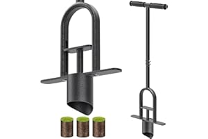 BeneLabel Sadzarka cebulowa, 87 cm długi uchwyt, narzędzie do przesadzania cebul, trawnik, kwiat, narzędzie do sadzenia, głębokość 11,5 cm, kształt stalówki, tulipan, żonkil, narzędzie wielofunkcyjne