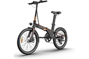 SHIZHUNIAO Bici Elettrica, 20" Bicicletta Elettrica Pieghevole con 36V 7.5Ah Batteria Rimovibile, Bike Elettrica Uomo Donna, 7 Velocità, Max Velocità 25km/h,Fino a 30-45km,Pedalata Assistita