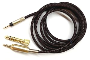 FUTURE WIN Cavo di potenziamento di ricambio da 1,2 m/1,5 m/1,8 m/2,5 m/3 m per cuffie Audio Technica ATH-M50x ATH-M40x.