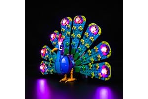 BrickBling Jeu de lumières LED compatible avec Lego 31157 Le paon exotique (modèle non inclus), décoratif