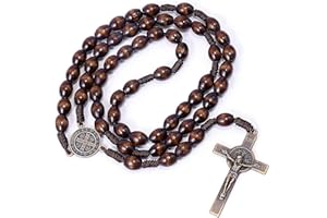 JOYVOX Elegant Rosary Beads for Catholic Men - Smooth Prayer Beads with Durable Crucifix for Meditation and Daily Wear