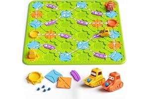 burgkidz Giocattoli per Bambini Giochi da Tavolo - Grande logica Strada Costruttore Puzzle Labirinto Giochi per 4 5 6 7 Anni Ragazzi Ragazze, Giochi Montessori per i Bambini Regali Multiplayer