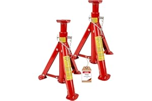 PETEX Juego de 2 caballetes Ajustables y Plegables, 3 t, Color Rojo