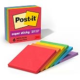Post-it S per yap kan notlar, 10,2 x 10,2 cm, 6 blok, 2 x yap ma g c, Marrakesh koleksiyonu, birincil renkler (k rm z, sar, y