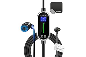 RamTouch Caricatore Auto Elettriche (3,7 kW, Tipo 2, Spina Schuko 16A, 15,5 m), Stazione di Ricarica EV Portatile con Potenza Regolabile e Programmazione, per Veicoli Elettrici (VE) e Veicoli Ibridi