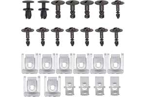 XICIKI Unterfahrschutz Einbausatz Motor Unterboden Schutz Getriebeschutz Motorschutz Reparatur Clips Befestigungsclip Motorabdeckung Schrauben Halteklammern Klammer Schraubklammer für A4 B8 Avant A5 8T Q5 8R