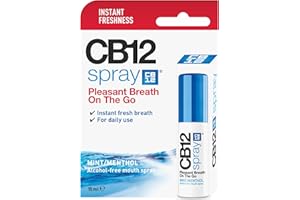 CB12 CB 12 Spray – Instant Freshness on the Go, Reduces the Root Cause of Bad Breath, With Zinc Acetate, Mint Flavour – 15 ml