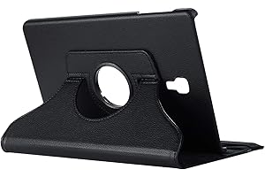 Lobwerk Hülle für Samsung Galaxy Tab A SM-T590 T595 10.5 Zoll Schutzhülle Smart Cover 360° Drehbar + Touchpen Schwarz