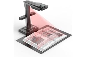CZUR ET24 Pro Professional Book Scanner, 24MP Document Scanner, 3rd Gen Auto-Flatten & Deskew Tech, A3 Document Camera, 180+ Languages OCR, Support HDMI, for Windows/MacOS/Linux