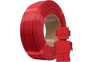 eSUN PLA Refill Filament 1.75mm, Spoolless 3D Printing Filament Size Accuracy +/- 0.05mm, 1KG Spool (2.2 LBS) Fast PLA Filament for High Speed Printers (Fire Red, 1kg)