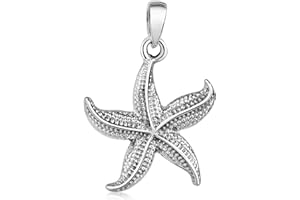 MATERIA by Matthias Wagner Colgante de plata 925 con diseño de estrella de mar marítima