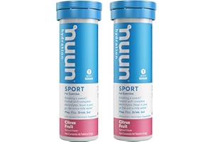 Nuun Sport: Citrus Fruit Electrolyte Enhanced Drink Tablets (2 Tubes of 10 Tabs)