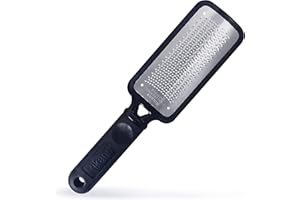 Rikans Foot File Foot Scraper Callus Remover for Feet Hard Skin Remover Foot Tool. Best Foot Care Pedicure Foot Scrub Foot Scrubber. Can Be Used on Wet or Dry Feet, High Grade Stainless Steel File.