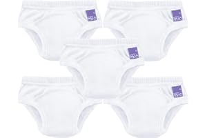 Bambino Mio, Mutandina Allenatrice, Confezione da 5, Bianco, 2-3 Anni