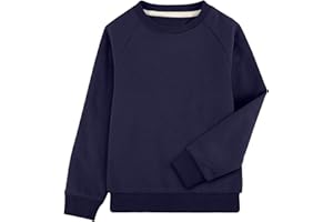 BIG ELEPHANT Sweatshirt Jungen – Rundhals Pullover Kinder Jungen Langarmshirt Leicht & Warm für Schule & Freizeit