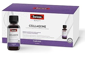 SWISSE Collagene Integratore Liquido - Collagene Idrolizzato da Bere Donna e Uomo con Arance Rosse per Pelle Elastica e Luminosa, Integratori Bellezza Attenua le Rughe, 7 Flaconi x 30 ml Made in Italy