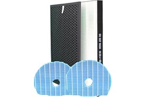 LRFDRESS Oryginalny zamiennik filtra HEPA do Sharp UA-HD40U-L UA-HD50E-L filtr oczyszczający powietrze z filtrem nawilżającym, część # UZ-HD4HF / UZ-HD4DF / UZ-HD6MF KC-D50 KC-E50 KC-F50 KC-G50