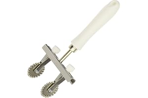 Elettro Center Art.338 Tagliapasta Regolabile, Acciaio Inossidabile, Bianco