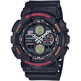 Casio GA-140-1A4DR G-Shock Men's Wristwatch, Black, Standard