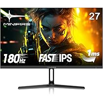 Minifire Gaming Monitor 27 Inches, 165 Hz, 1 ms, AdaptiveSync, IPS