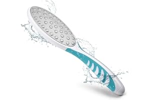 FVION Lima Pies Durezas, Lima Durezas Pies Profesional, Callos Pies Eliminar para Húmedo y Seco, Raspador Pies Durezas Doble Superficie Muerta Dura - Acero Inox