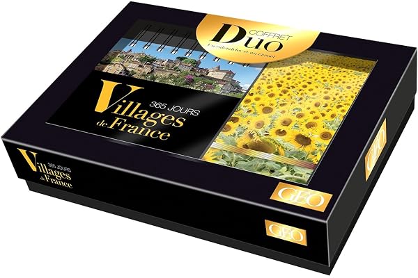 Coffret duo calendrier Géo - Les villages de France en 365 jours