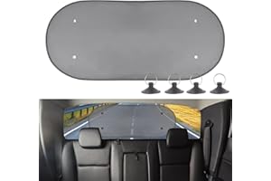 JOYAN 1 Pezzi Parasole Lunotto Posteriore Auto Protezione UV, Parasole posteriore Auto Pieghevole, Parasole Auto con Ventose, Parasole Auto Bambini, Parasole Auto Posteriore, 100x50 cm