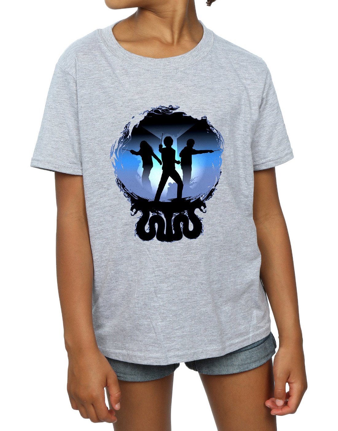 Absolute-Cult-Harry-Potter-Mdchen-Attack-Silhouette-T-Shirt