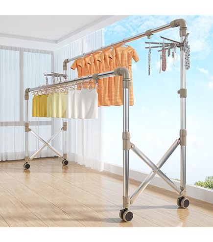 2 Supports Spirale Pour Séchage Couettes – Acier Inoxydable – Ø 37-43 Cm – Gain De Place – Intérieur/extérieur