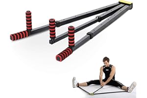 Lions Leg Stretcher - Heavy Duty 3 Bar Leg Split Stretching Machine, Gymnastic Portable Flexibility Extension Equipment for Ballet, Ballet, Yoga, Dance, Martial Arts, MMA, Home Gym, Black