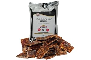 Fassone70pro Beef jerky Piccante Supremo, carne secca per umani con 70% di proteine naturali, snack proteici a base di carne essiccata, beef protein proteine senza lattosio. (Pack da 5 x 25 g)