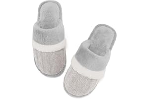 MAXTOP Kapcie damskie Miękkie pluszowe kapcie z przytulną pianką z pamięcią kształtu Kapcie wewnętrzne na zewnątrz Kreatywne prezenty dla kobiet Mężczyźni