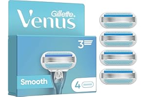 Gillette Venus Smooth Razor Blades, Pack de 4