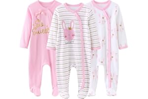 MAMIMAKA Baby Clothes Unisex Newborn Baby Grow one-Piece for Boys and Girls