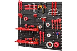 PAFEN Storage System 772 x 780 mm Stacking Boxes Wall Shelving Unit 36 Brackets 2 x Compartments