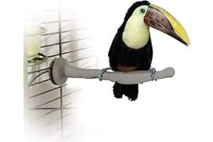 K&H PET PRODUCTS Thermo-Perch Beheizbare Sitzstange für Vögel, Grau, groß, 5,1 x 37,1 cm